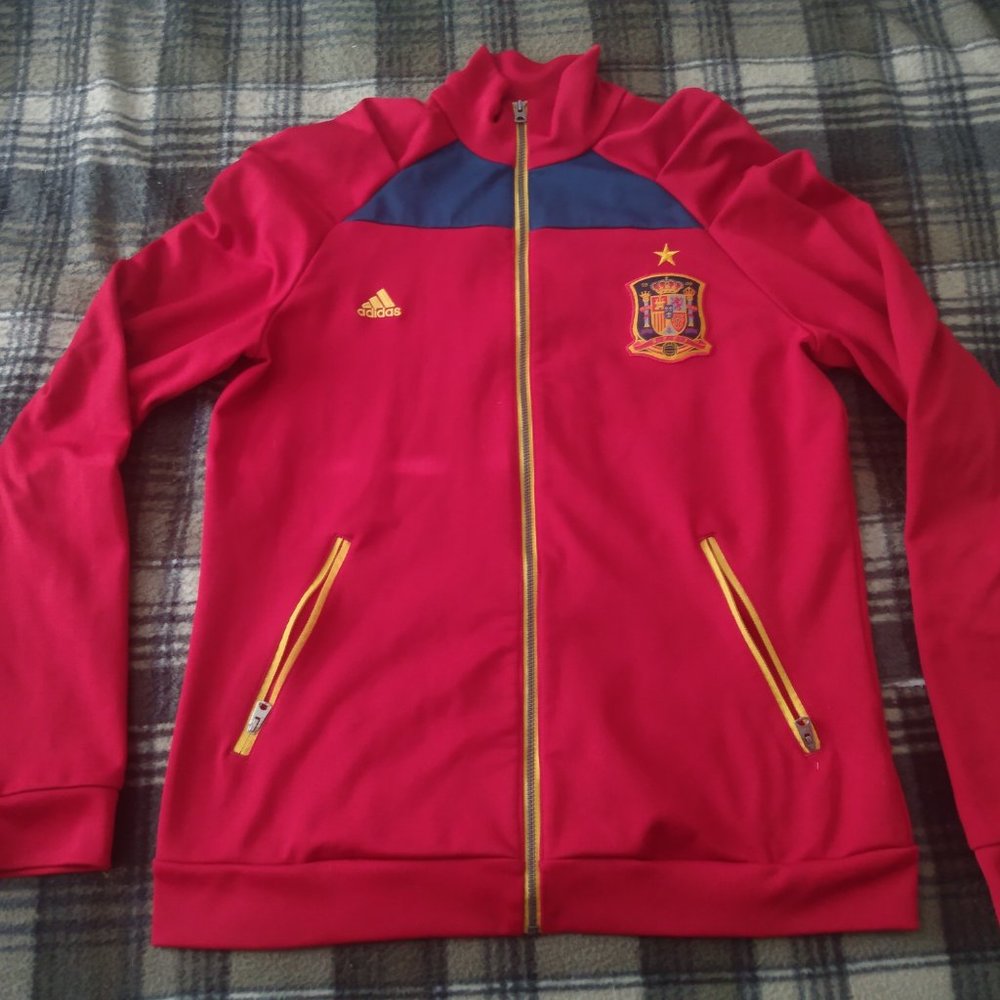 2012 Adidas Women's large Spain Soccer track jacket